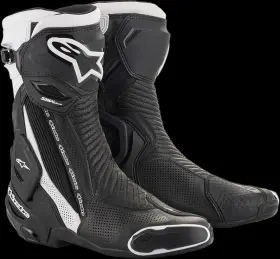 2221119-12-48 Alpinestars Smx Vented Boots - Black/white Us 12.5 / Eu 48