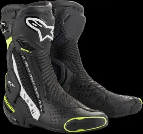 2221119-125-40 Alpinestars Smx Vented Boots - Black/white/yellow Us 6.5 / Eu 40 2221119-125-40 Alpinestars Smx Vented Boots - Black/white/yellow Us 6.5 / Eu 40