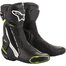 2221119-125-42 Alpinestars Smx Plus Vented Boots 8 Black/white/yellow
