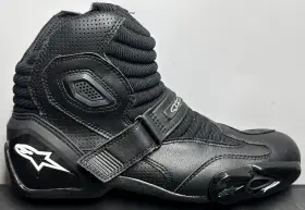 22224012 Alpinestars S-mx 1 Vented Motorcycle Shoes Mens Sz 9.5 Black - Used