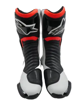 2223017-1320-45 Alpinestars Smx-6 V2 Vented Boots Black/white/red Fluorescent Us 10/eu 45
