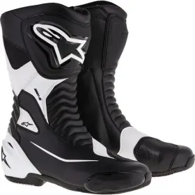 2223517-12-44 Alpinestars Black/white Sz 9.5 U.s./44 Euro Smx S Boots