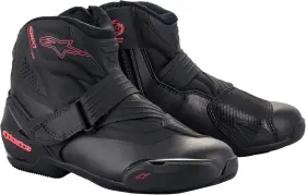 2224621-1839-42 Alpinestars Stella Smx-1 R V2 Boots Womens Short Motorcycle 42 Black/pink