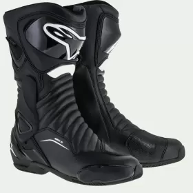 2243017-10-43 Alpinestars Open Box Adult Smx-6 V2 Drystar Motorcycle Shoes Black - 43