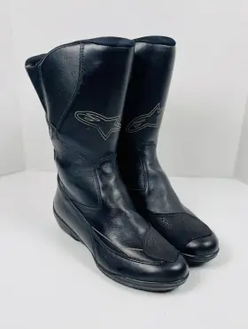233551610 Alpinestars Stella Kaira Waterproof Gore Tex Motorcycle Touring Boots Black Sz 6