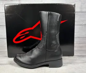 2445513-10-38 Alpinestars Vika Waterproof Womens Boots Size 7 Black Side Zip Up