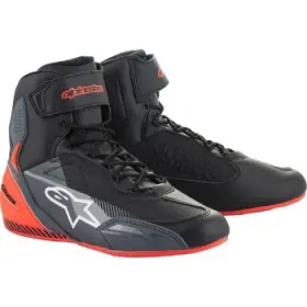 2510219-1130-10 Alpinestars Faster-3 Riding Shoes 10 Black/gray/red