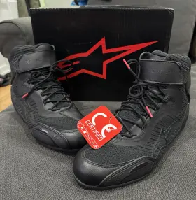 2510319-10-9.5 Alpinestars Faster-3 Rideknit Riding Shoe 9.5 Black