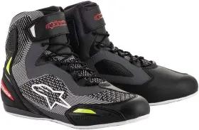 2510319-1315-13.5 Alpinestars Faster-3 Rideknit Shoes Black/gray/red/yellow Size Us 13.5