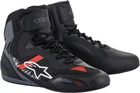 Alpinestars 2510319116510 Faster 3 Rideknit Riding Shoes Black/gray/red Us 10
