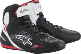 Shoes-2510319123-7.5 Alpinestars 2510319123-7.5 Faster-3 Rideknit Riding Black/white/red Sz 7.5