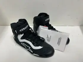 2510319-12-7 Alpinestars 2510319123-7 Faster-3 Rideknit Shoes Black/white Us 7