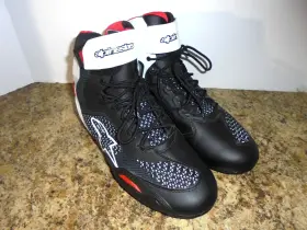 2510319123-8 Alpinestars Faster 3 Rideknit Riding Shoes Black Red White Mens Size 9 Exc 2510319123-8 Alpinestars Faster 3 Rideknit Riding Shoes Black Red White Mens Size 9 Exc