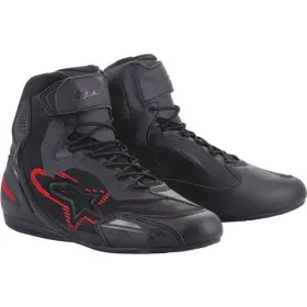 25103191993-115 Alpinestars Sz 11.5 U.s./45 Euro Black/red Faster-3 Rideknit Riding Shoes