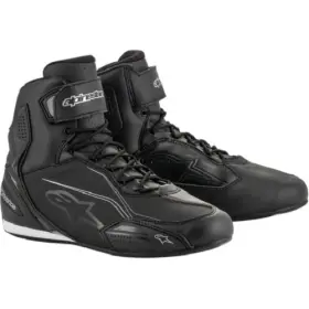 2510419-119-6 Alpinestars Womens Stella Faster-3 Motorcycle Shoes Black/silver Size 6