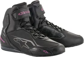 Alpinestars 251041910398 Womens Faster-3 Street Riding Shoes Black/gray/pink Us 8 Alp