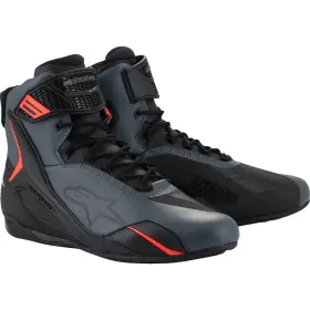2510425-1130-10 Alpinestars Faster-4 Shoes 10 Black/gray/red Fluo