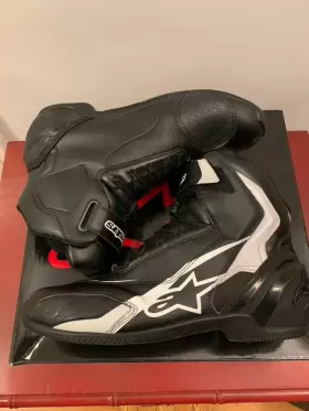 Alpinestars 2511318110046 Sp-1 V2 Motorcycle Boots Black/white Us 11.5