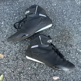 2515618-10-9 Alpinestars Sektor Vented Street Motorcycle Shoes Black Size 9