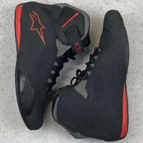2515618t Alpinestars Sektor Vented Motorcycle Riding Shoes Mens 9.5 Black Red Street Ce