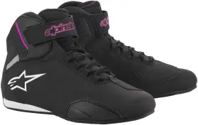 251571910399a Alpinestars Stella Sektor Riding Shoes Black Fuchsia 9