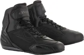 2540719105-12 Alpinestars Faster-3 Drystar Riding Shoes Black Cool Gray 12