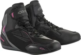 25409191139-8 Alpinestars Faster-3 Drystar Black Gray Pink Shoes Size 8