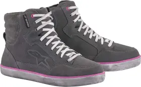 Alpinestars 2542220909585 Stella J-6 Waterproof Womens Riding Shoes 8.5 Gray/pink