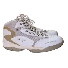 255204 Alpinestars Motorcycle Racing Shoes Size 11 Men Stunt Riding White Boots