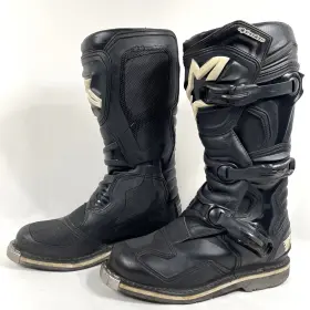 25su403-10-9 Alpinestars Tech 1 Boots Mens Size 9 Black Motocross Motorcycle Dirt Bike Mx