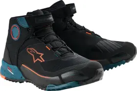 2611820-1649-11.5 Alpinestars Cr-x Drystar Shoes - Black/petrol/orange Us 11.5 / Eu 45