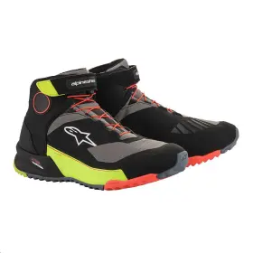 Alpinestars 261182015389 Cr-x Drystar Riding Shoes 9 Black/yellow Fluo/red Fluo