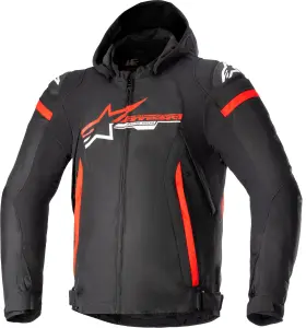 3206423-1342-l Alpinestars Zaca Waterproof Jacket - For Black/bright Red/white Large