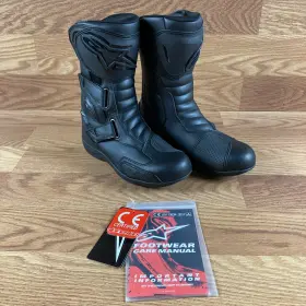 3401-0542 Alpinestars Radon Drystar Touring Dual Sport Motorcycle Boots Black Size 7.5 Us