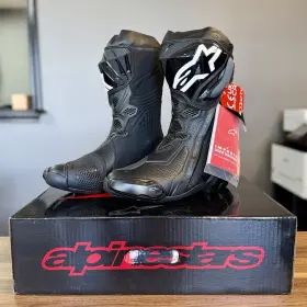 3401-0749 Alpinestars Supertech R Vented Boots Black Us 8 / Euro 42