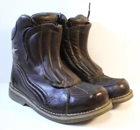 3402-0400 Alpinestars Mk-2 Brown Leather Motorcycle Boots Size 6.5 222702