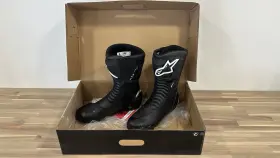 3404-1323 Alpinestars Smx-s Motorcycle Riding Boots Black Us 11.5 / Eu 46