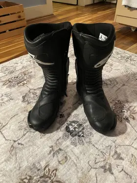 3404-1338 Alpinestars Smx S Motorcycle Boots Size 45 Us 11 White/black