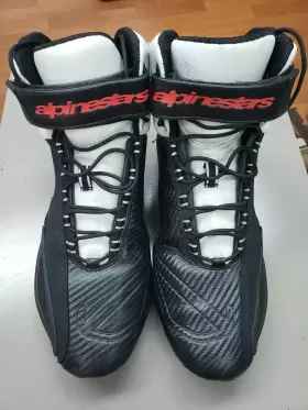 3405-1779 Alpinestars Mens Sektor Motorcycle Shoe Black/gray/red/lime Size 11
