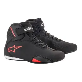 3405-2088 Alpinestars Mens Sektor Motorcycle Shoes Black/red Size Us 8