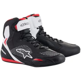 3405-2220 Alpinestars Mens Faster-3 Rideknit Riding Shoes Black/white/red - Us 10
