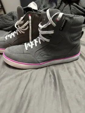 3405-2425 Alpinestars Pre-owned Worn Once J-6 Waterproof Womens Shoes Gray/pink Size 10