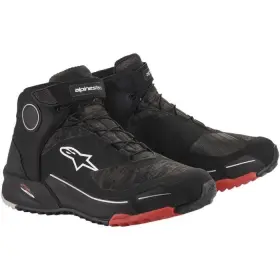 3405-2528 Alpinestars Riding Shoes Cr-x Drystar Black Camo/red - Us 12