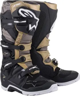 3410-2705 Alpinestars Mens Tech 7 Enduro Dirt Bike Boots Black/gray/gold Size 9