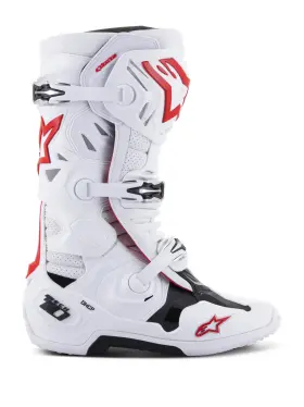 3410-2791 Alpinestars Tech 10 Supervented Boots White/red Us 7 / Eu 40.5