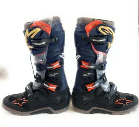 3410-3043 Alpinestars Motorcycle Tech 7 Enduro Drystar Boots Shoes Black/navy Size 9