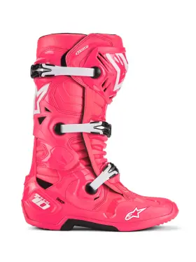 3410-3211 Alpinestars Tech 10 Boots Diva Pink/white Us 7 / Eu 40.5