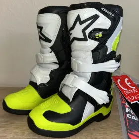 34110392 Alpinestars Kids Size 10 Motocross Boots Tech 3 New In Box
