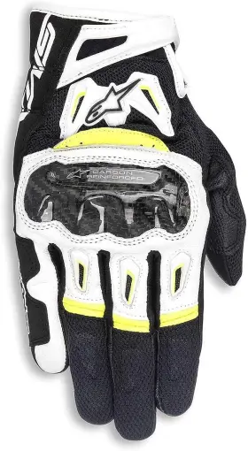 3567717-125-m Alpinestars Glove Smx-2 Ac B/w/y M V2