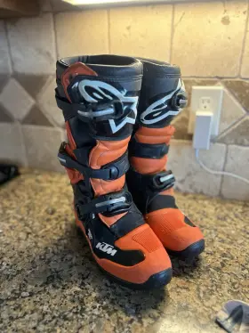 3pw230007606 Alpinestars Oem Ktm Kids Tech 7s Mx Boots Us Size 7 Gravity-fx Collection
